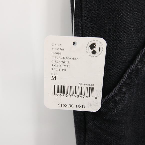 Free People We The Free Jayde Flare Jumpsuit Black Mamba NWT Denim Size M - Picture 10 of 13